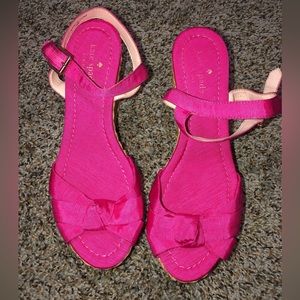 Kate spade pink wedges